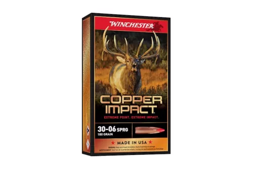 COPPER IMPACT 30-06 SPRINGFIELD AMMO - 105-004-837WB 30-06 SPRG 180GR COPPER EXTREME POINT LEAD FREE 20/BOX