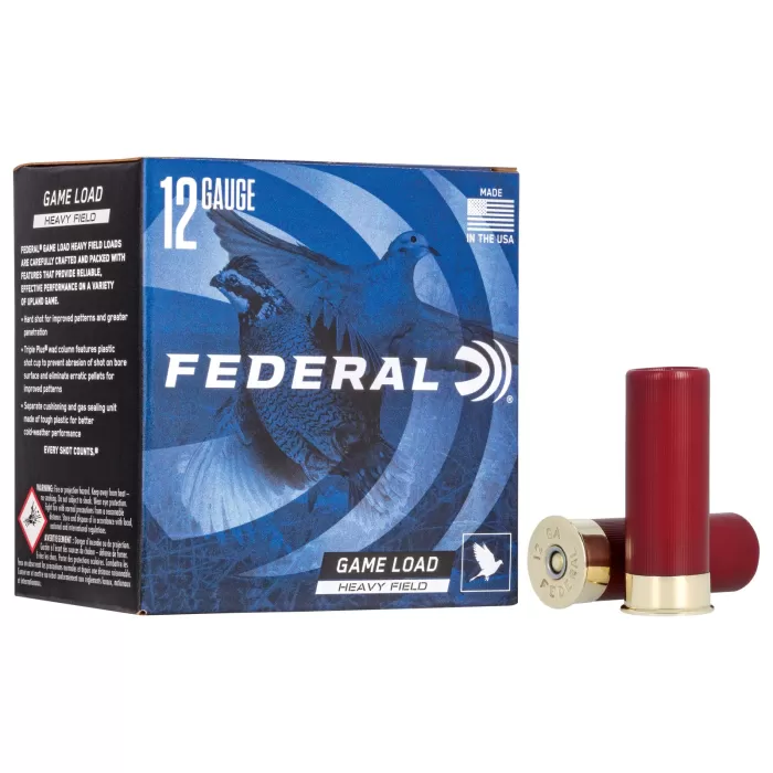 Federal Premium Game-Shok Upland Game Heavy Field Load Shotshells - #7.5 Shot - 1-1/8 oz. - 12 ga. - 250 rounds