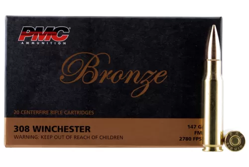 Federal Premium Power-Shok .308 Winchester 180 Grain Jacketed Soft-Point Centerfire Rifle Ammo
