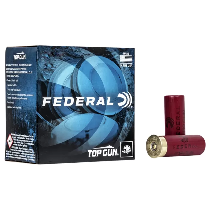Federal Premium Top Gun Target Load Shotshells - Velocity 1180 - 12 Gauge - #8 Shot - 250 Rounds