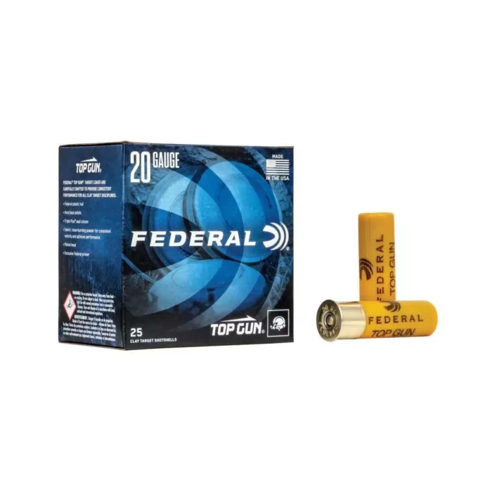 Federal Premium Top Gun Target Load Shotshells - Velocity 1210 - 20 Gauge - #8 Shot - 250 Rounds Federal Premium Top Gun Target Load Shotshells - Velocity 1210 - 20 Gauge - #8 Shot - 250 Rounds