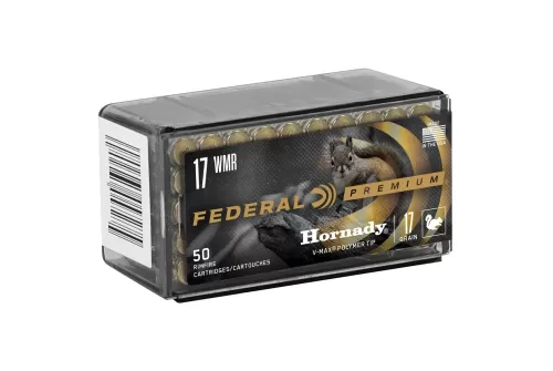 Federal Premium V-Shok Varmint Rimfire Ammo - .17 Hornady Magnum Rimfire - V-Max