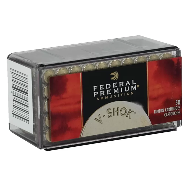 Federal Premium V-Shok Varmint Rimfire Ammo - .22 WMR - TNT Hollow Point Federal Premium V-Shok Varmint Rimfire Ammo - .22 WMR - TNT Hollow Point
