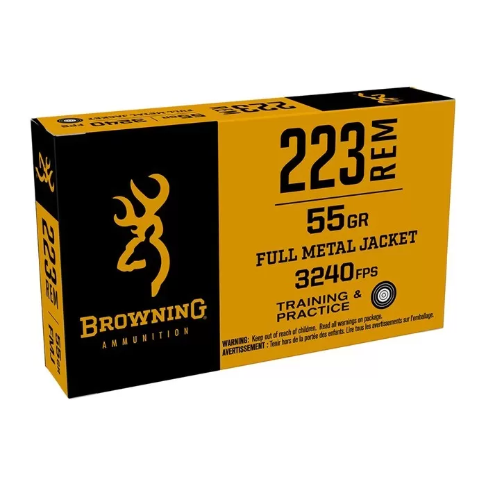 FMJ 223 REMINGTON AMMO - 105-004-659WB 223 REMINGTON 55GR FULL METAL JACKET 20/BOX