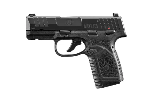 FN 66101420 Reflex 9mm Luger 10+1 3.30" Micro-Compact Frame Black PVD Serrated Steel Slide w/Picatinny Rail Stippled Grip Ambidextrous