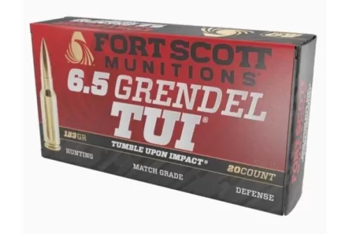 Fort Scott Munitions 65GR-123-SCV2 TUI 6.5 Grendel 123 gr Solid Copper Spun 20 Bx