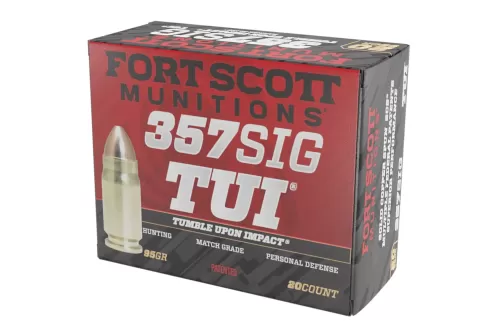 Fort Scott Munitions Tui, Fsm 357sig-095-scv   357sig  95gr Tui        20/25