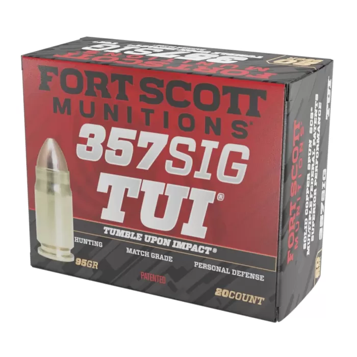 Fort Scott Munitions Tui, Fsm 357sig-095-scv   357sig  95gr Tui        20/25