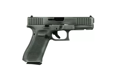 Glock 17 Gen 5 Distressed Crushed Silver 9mm 4.49" Barrel 17-Rounds