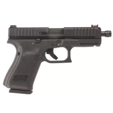 Glock 44 USA .22 LR, 4" Barrel, 10rd, Black, Includes Threaded/Non-Threaded Barrels, Red FO Front