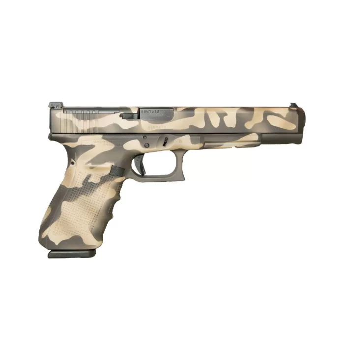 Glock G40 Gen 4 MOS 10mm 6.02" 15rd Pistol, Sandstorm Camo - UG4030103MOSSC Glock G40 Gen 4 MOS 10mm 6.02" 15rd Pistol, Sandstorm Camo - UG4030103MOSSC