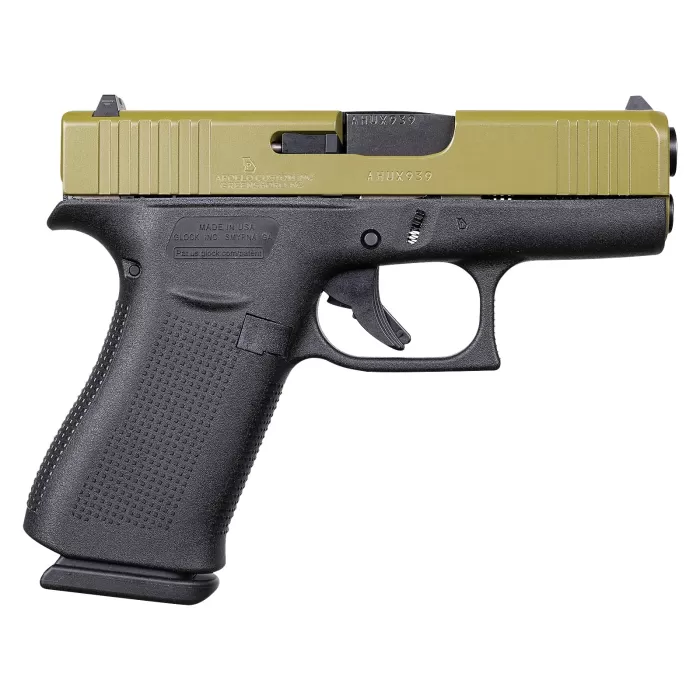 GLOCK G43X Semi-Auto Pistol with Bazooka Green Slide