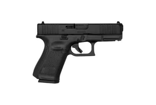 Glock Ur195m5 G19m Gen 5 Rebuilt 9Mm Luger 4.02" 15+1 Black Ndlc Steel Slide Black Polymer Interchangeable Backstrap Grip With Extended Slide Release & Ameriglo Agent Nights Sights