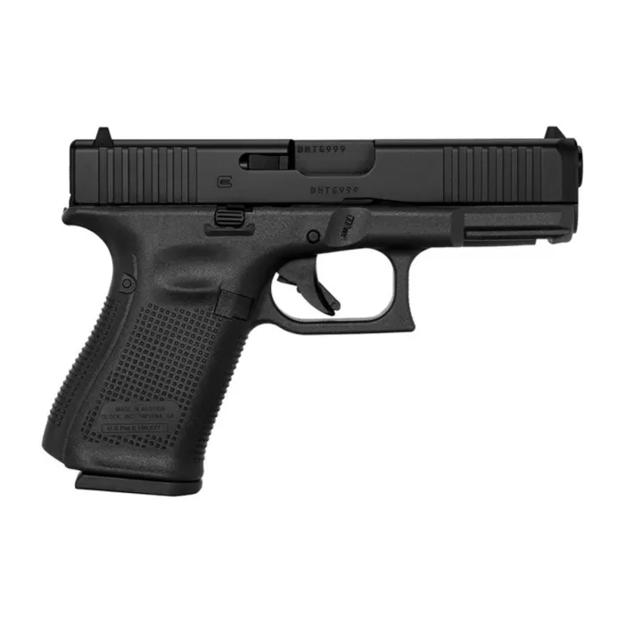 Glock Ur195m5 G19m Gen 5 Rebuilt 9Mm Luger 4.02" 15+1 Black Ndlc Steel Slide Black Polymer Interchangeable Backstrap Grip With Extended Slide Release & Ameriglo Agent Nights Sights
