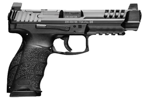 HK VP9L Full-Size OR 9mm, 5" Barrel, 20rd, Black, Ported Slide, 3-Dot Sights