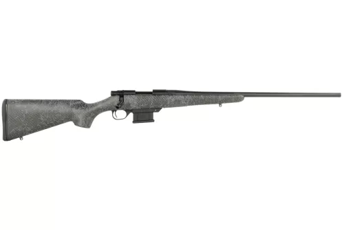 Howa HCBN7MMPRCGW 1500 Carbon Stalker Full Size 7mm PRC 3+1 24" Blued Steel Threaded Barrel, Blued Drilled & Tapped Steel Receiver, Fixed Stocky's Black Carbon Fiber w/Gray Webbing Stock, Right Hand