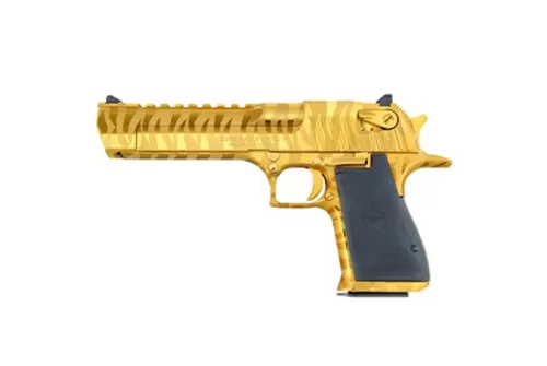 MR DESERT EAGLE 44MAG 6 TITANIUM GOLD TIGER BLEM