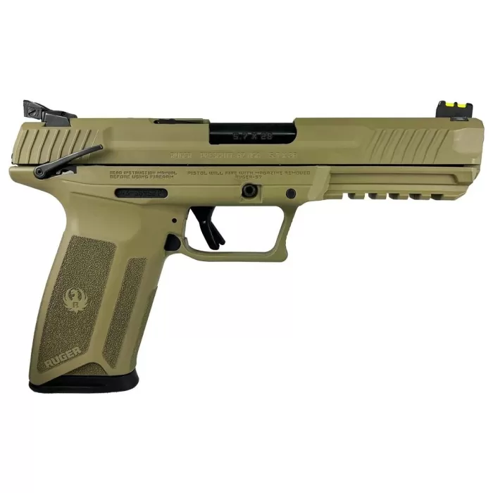 Ruger 57 Flat Dark Earth 5.7x28 4.94" Barrel 20 Rounds