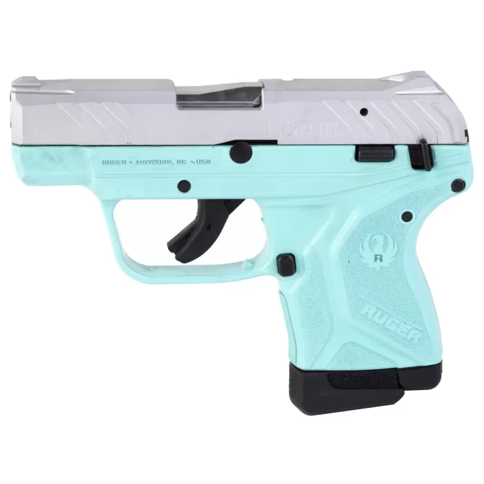 RUGER LCP II LITE 22LR 2.75" 10+1 TURQUIOSE SILVER SLIDE