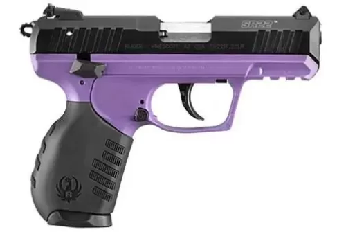 Ruger SR22 Semi-Auto Rimfire Pistol - Black/Purple - 3.5