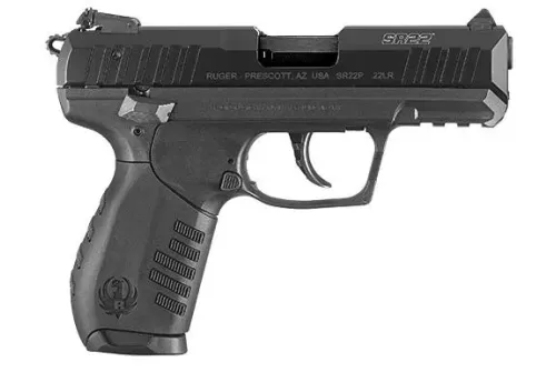 Ruger SR22 Semi-Auto Rimfire Pistol - Blue/Black - 3.5