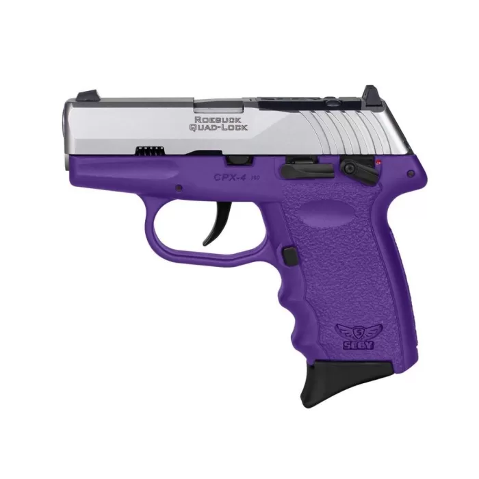 Sccy Industries Cpx-4, Sccy Cpx-4ttpurdrg3 380 ACP 2.96" 10rd Purple Tt Slide Pur Grip  Sft