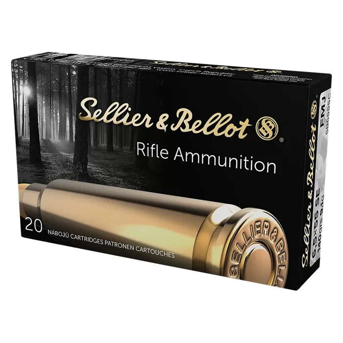 Sellier & Bellot Centerfire Rifle Ammo - 6.5 X 55 Swedish - 140 Grain - 20 Rounds - FMJ Sellier & Bellot Centerfire Rifle Ammo - 6.5 X 55 Swedish - 140 Grain - 20 Rounds - FMJ