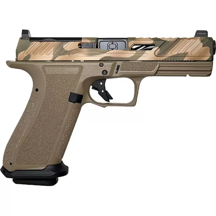 SHADOW SYSTEMS DR920 ELITE FDE 9MM OPTC CUT/UNTHRD CAMO SLIDE SHADOW SYSTEMS DR920 ELITE FDE 9MM OPTC CUT/UNTHRD CAMO SLIDE