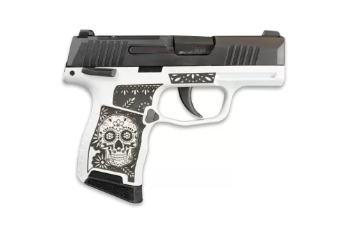 Sig P365-380-BSS-MS Nitron Pistol Sugar Skull