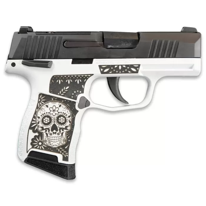 Sig P365-380-BSS-MS Nitron Pistol Sugar Skull