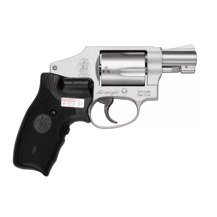 Smith & Wesson Model 642 Crimson Trace .38 S&W Spl +P Revolver, Matte Silver - 150972 Smith & Wesson Model 642 Crimson Trace .38 S&W Spl +P Revolver, Matte Silver - 150972