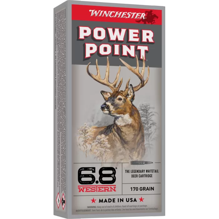 Winchester Ammo , Win X68w1  6.8 Western     170 Ppsx        20/10