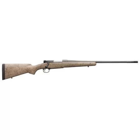Winchester Model 70 Extreme Weather MB Bolt-Action Rifle in Tan/Black Spiderweb - 6.5 PRC