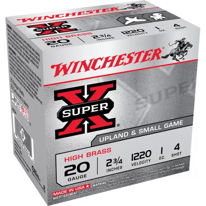 Winchester Super-X High Brass Game Loads Shotshells - 20 Ga. - 25 Rounds