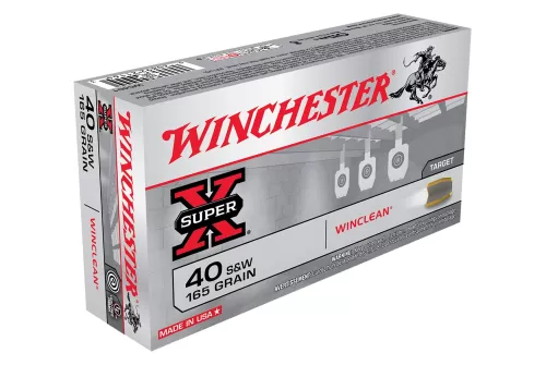 Winchester Super-X Target Handgun Ammo - .40 S&W - 165 Grain - 50 Rounds