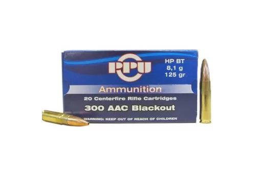 Ppu Ammo .300 Aac Blackout - 125gr. Hpbt 20-pack
