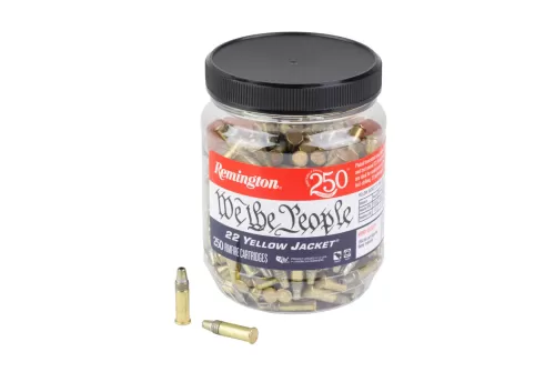 Remington Yellow Jacket, 22 LR, 33gr, Truncated Cone Hollow Point, 250rd per Bottle