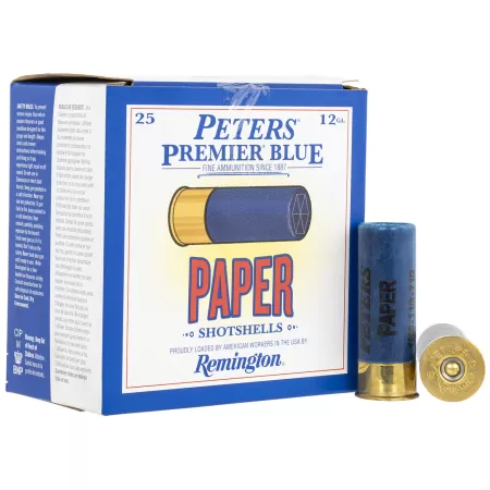 Remington Peters Paper 12 Ga, 2.75" Shell, 1 oz, 8 Shot, 25rd Box