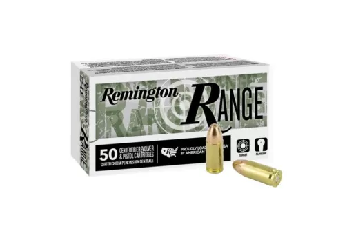 Remington Ammunition Range 9mm Luger 115 Grain Full Metal Jacket (FMJ) 100 Bx R23972