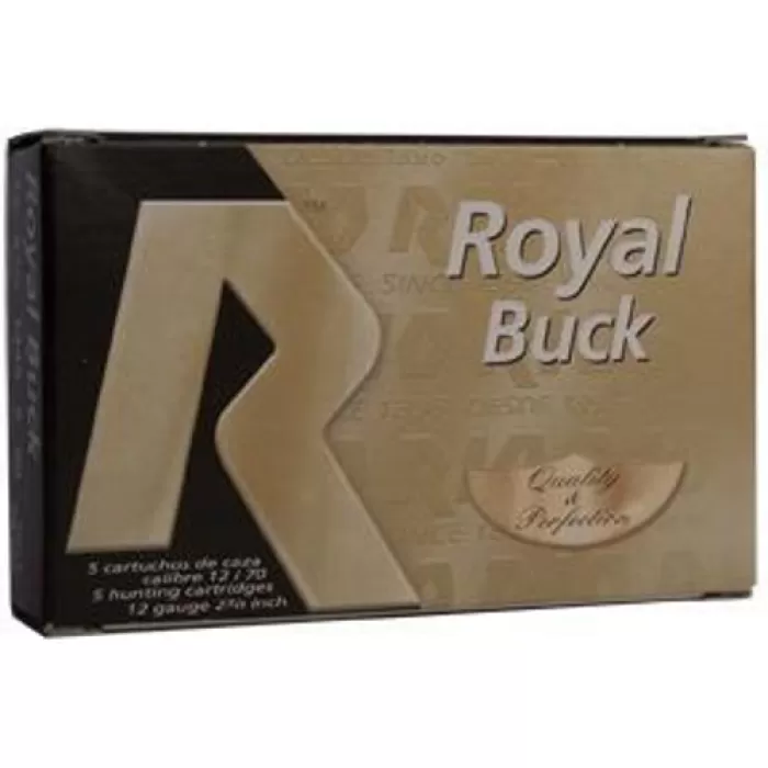 Rio Royal Buck 12 GA 2 3/4" 9 Plts #00 1345 Fps - 5/Box RB12905 Rio Royal Buck 12 GA 2 3/4" 9 Plts #00 1345 Fps - 5/Box RB12905
