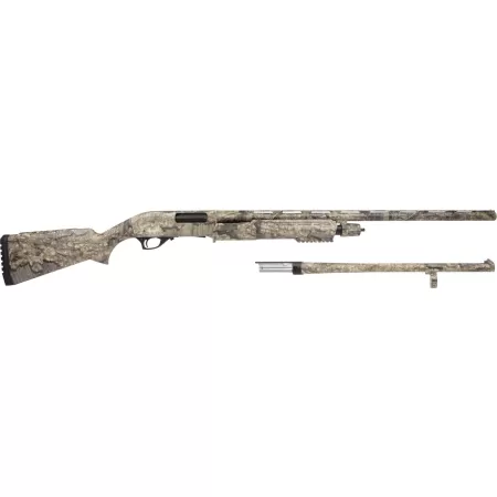 Rock Island Pump Combo 12 Ga, 24" & 28" Barrels, Realtree Timber, Fiber Optic Sight, 5rd