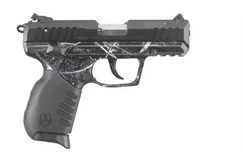 Ruger Sr22 22Lr Pistol W/ Moon Shine Reduced Harvest Moon Camo Grip 3637