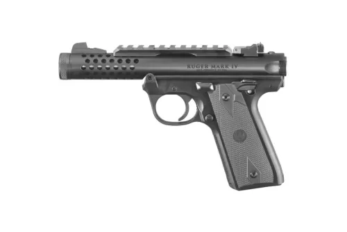 RUGER Mark IV 22/45 Lite .22 LR 4.4in 2x10rd Black Rimfire Pistol (43906)