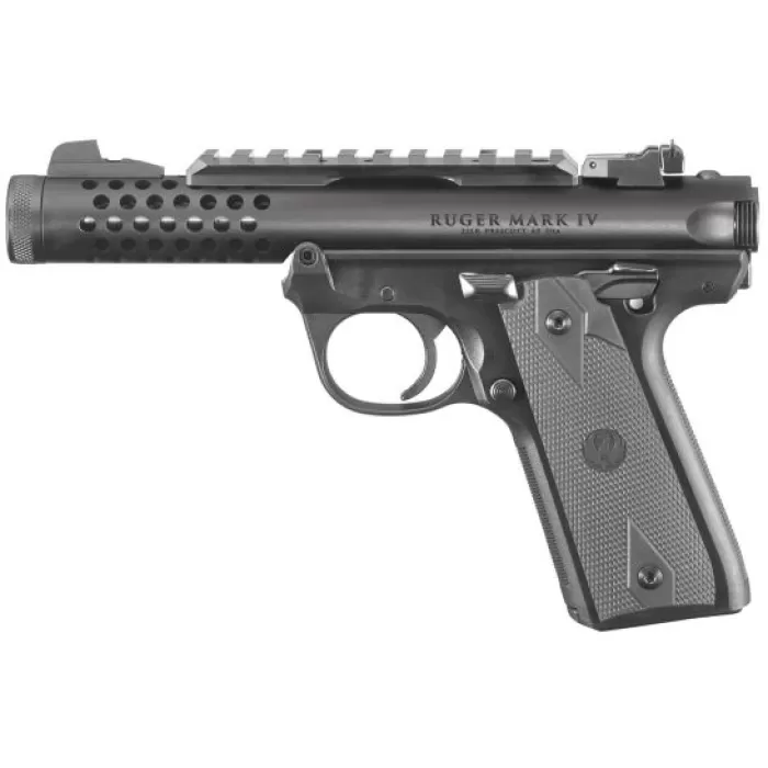 RUGER Mark IV 22/45 Lite .22 LR 4.4in 2x10rd Black Rimfire Pistol (43906)