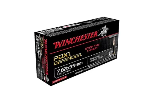 Winchester 7.62x39mm 120gr PDX1 Defender Ammunition 20rds - S76239PDB