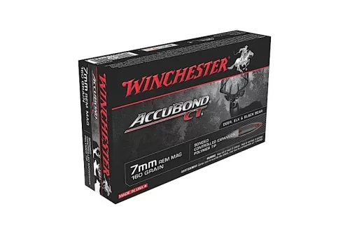 Winchester 7mm Rem Magnum 160gr Accubond CT Rifle Ammunition 20rds - S7MMCT