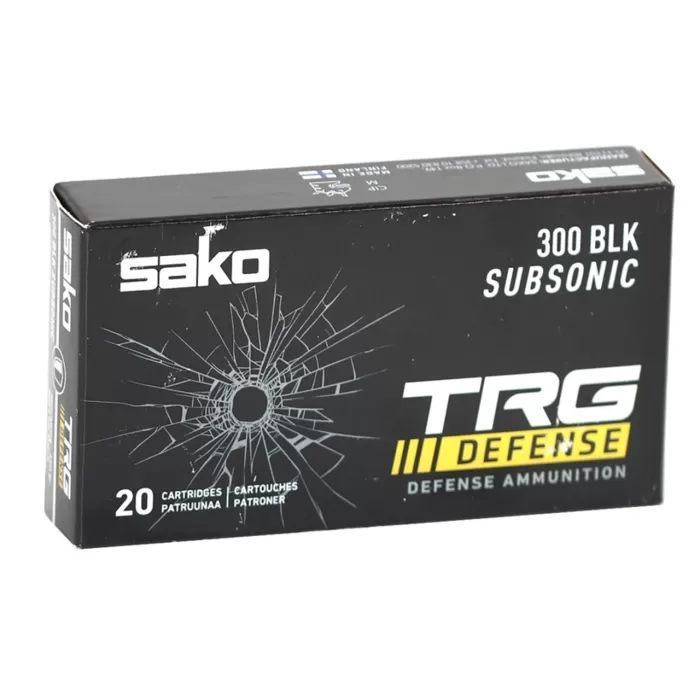Sako TRG Defense Brass .300 AAC Blackout 220 Grain 20-Rounds Sierra MatchKing