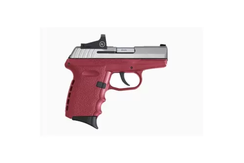 SCCY CPX-2RD 9mm Pistol, Crimson/Stainless - CPX-2TTCRRD