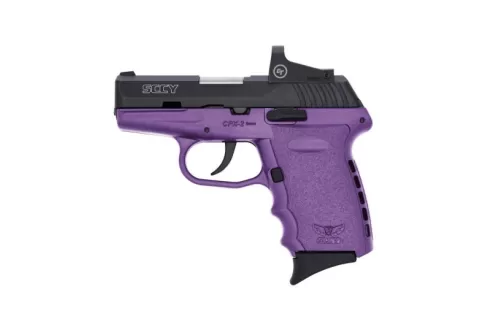 SCCY CPX-2RD 9mm Pistol, Purple/Black - CPX-2CBPURDE