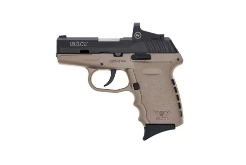 SCCY CPX-2RD 9mm Pistol, FDE/Black - CPX-2CBDERDE
